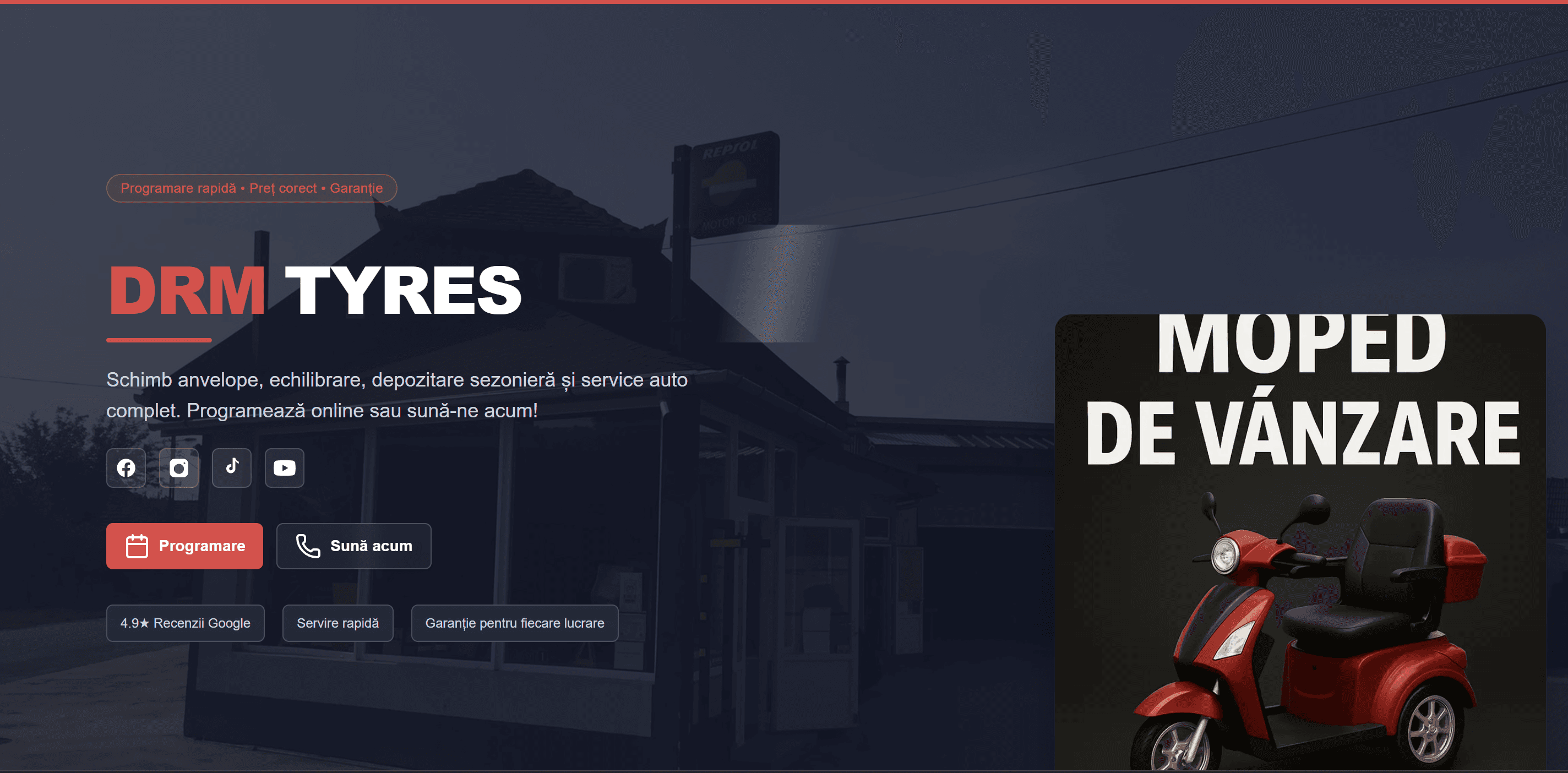 DRM Tyres – Multi-Language Tyre & Service Website