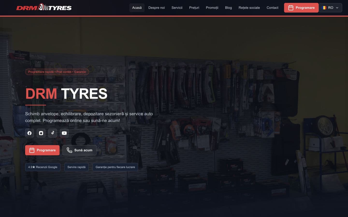 drm tyres – Modern digitális rendszer autószerviz számára