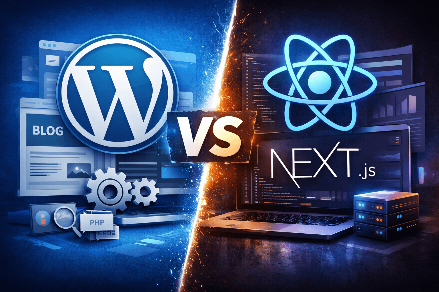 WordPress vs React / Next.js – mikor melyiket érdemes választani?